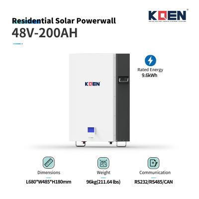 9.5kWh Powerwall 48V 200Ah LiFePO4 Powerwall Battery