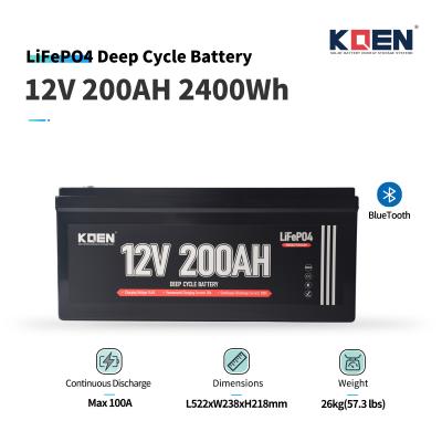 12v 200ah Bluetooth LiFePO4 Battery